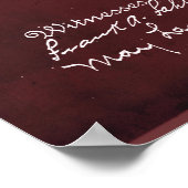 レッド |内燃機関特許 ポスター (角)