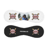 レッド | 写真付き白黒野球 野球ボール (パネル)