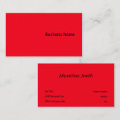 レッド 名刺 (正面/裏面)