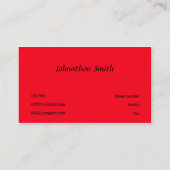 レッド 名刺 (裏面)