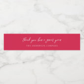 レッド 従業員感謝イベント ペットボトルラベル (シングルラベル)