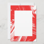 レッド |抽象芸術写真卒業 サンキューカード (裏面)