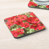 レッド《植物》百日草フラワーコースター コースター (左側)