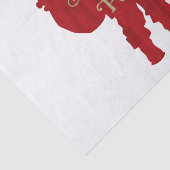 レッド&金ゴールドサンタトイバッグあなたはより良いPoutパーティー 薄葉紙 (詳細)