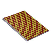 レッド&金ゴールドジグザググリッター ノートブック (右側)