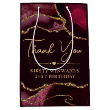 レッド&金ゴールドフェイクグリッターアゲート誕生日