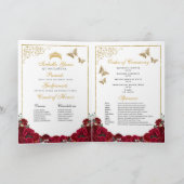 レッド&金ゴールドフローラキンセアニェラティアラ蝶 プログラム (内部)