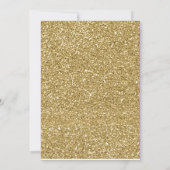 レッド&金ゴールドプリンセスフローラキンセアニラ誕生日 招待状 (裏面)