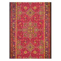 レッド&金ゴールドペルシャじゅうたん