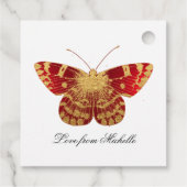 レッド&金ゴールドヴィンテージバラキンセアニラ フェイバータグ (裏面)