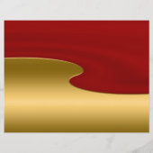 レッド&金ゴールド、サンタクロース広告エンターテイナー チラシ (裏面)