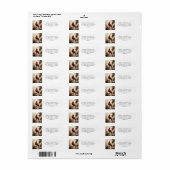 レッド(鳥)ショウジョウコウカンチョウとベリー ラベル (フルシート)