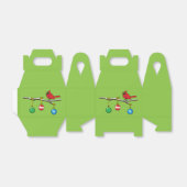 レッド（鳥）ショウジョウコウカンチョウオンクリスマスベアブランチ フェイバーボックス (折り畳みなし)