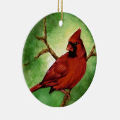 レッド（鳥）ショウジョウコウカンチョウオーナメント セラミックオーナメント (右)