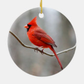 レッド（鳥）ショウジョウコウカンチョウクレスト セラミックオーナメント (裏面)