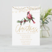 レッド（鳥）ショウジョウコウカンチョウスターズレッドクリスマス 招待状 (スタンド正面)