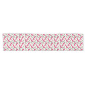 レッド（鳥）ショウジョウコウカンチョウバードサンタ ショートテーブルランナー (横)