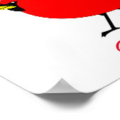 レッド（鳥）ショウジョウコウカンチョウバードサンダー_コーブ ポスター (角)