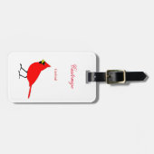 レッド（鳥）ショウジョウコウカンチョウバードサンダー_コーブ ラゲッジタグ (正面横)