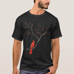 レッド（鳥）ショウジョウコウカンチョウバードラバーズバードウォッチング野鳥観察ヴィント Tシャツ