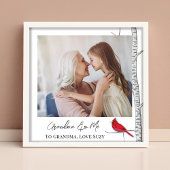 レッド（鳥）ショウジョウコウカンチョウファミリー写真テンプレート フォトプリント           