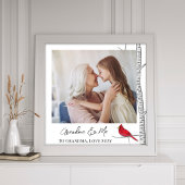 レッド（鳥）ショウジョウコウカンチョウファミリー写真テンプレート フォトプリント           