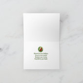 レッド（鳥）ショウジョウコウカンチョウホリデーカード愛、平和、希望 カード (内部)