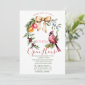 レッド（鳥）ショウジョウコウカンチョウホリーベリーオープンハウス 招待状 (スタンド正面)