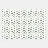 レッド(鳥)ショウジョウコウカンチョウホリ離れークリスマス ラッピングペーパーシート (正面2)