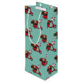 レッド(鳥)ショウジョウコウカンチョウラバーズオンスクーター ワインギフトバッグ (裏面アングル)