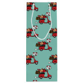 レッド(鳥)ショウジョウコウカンチョウラバーズオンスクーター ワインギフトバッグ (裏面)