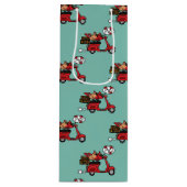 レッド(鳥)ショウジョウコウカンチョウラバーズオンスクーター ワインギフトバッグ (正面)