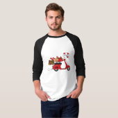 レッド(鳥)ショウジョウコウカンチョウラバーズオンスクーター Tシャツ (正面フル)