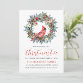 レッド（鳥）ショウジョウコウカンチョウリースクリスマスイブパーティー 招待状 (スタンド正面)