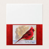 レッド（鳥）ショウジョウコウカンチョウ – メリークリスマス (外部フラット)