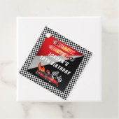 レッド | Black Go Kartレーシング誕生日 フェイバータグ (インサイチュ)