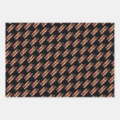 レッド | Black Go Kartレーシング誕生日 ラッピングペーパーシート (正面2)