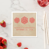 レッドD20グランジサイコロゲーマー紙ナプキンス スタンダードカクテルナプキン (インサイチュ)