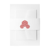 レッドD20サイコロ結婚ズベリーバンド 招待状ベリーバンド (正面例)