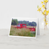 レッドGMCファーザーズ・デイ・カード カード (黄色い花)