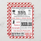 レッドIドバーベキュー招待状 招待状 (正面/裏面)