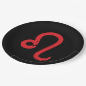 レッドLEO〔占星術の〕十二宮図サイン7月威厳がある誕生日占星術 ペーパープレート (アングル)