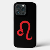 レッドLEO〔占星術の〕十二宮図サイン7月威厳がある誕生日占星術 Case-Mate iPhoneケース (裏面)