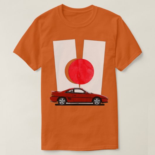レッドMR2 Tシャツ (デザイン正面)