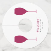 レッドWIneテイスティング ワイングラスタグ (正面)