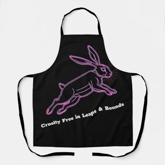 レップ&バウンズヘアのピンクの残酷さ無料 エプロン (正面)