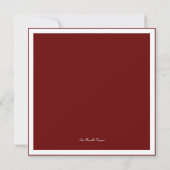 レッモダンドエレガントブライダルシャワーの招待状 招待状 (裏面)