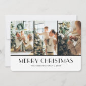レッモダンドバッファロープレイドフォトクリスマスカード シーズンカード (正面)