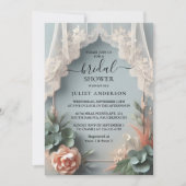 レッユーカリプスレーストゥルダスティブルーブライダルシャワー 招待状 (正面)