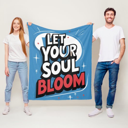 レッユーソウル開花コージー感動的 フリースブランケット (インサイチュ)